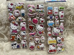 Retro Vintage Look Hello Kitty 3D Bubble Puffy Stickers 3 sets (#20)