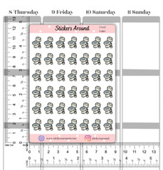 Toilet Icon Planner Sticker, Cleaning Chores, Calendar & Journal Sticker