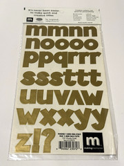 Making Memories Chunky 1 1/4″ Creative Letters Gold 23072 Alphabet Scrapbook NEW