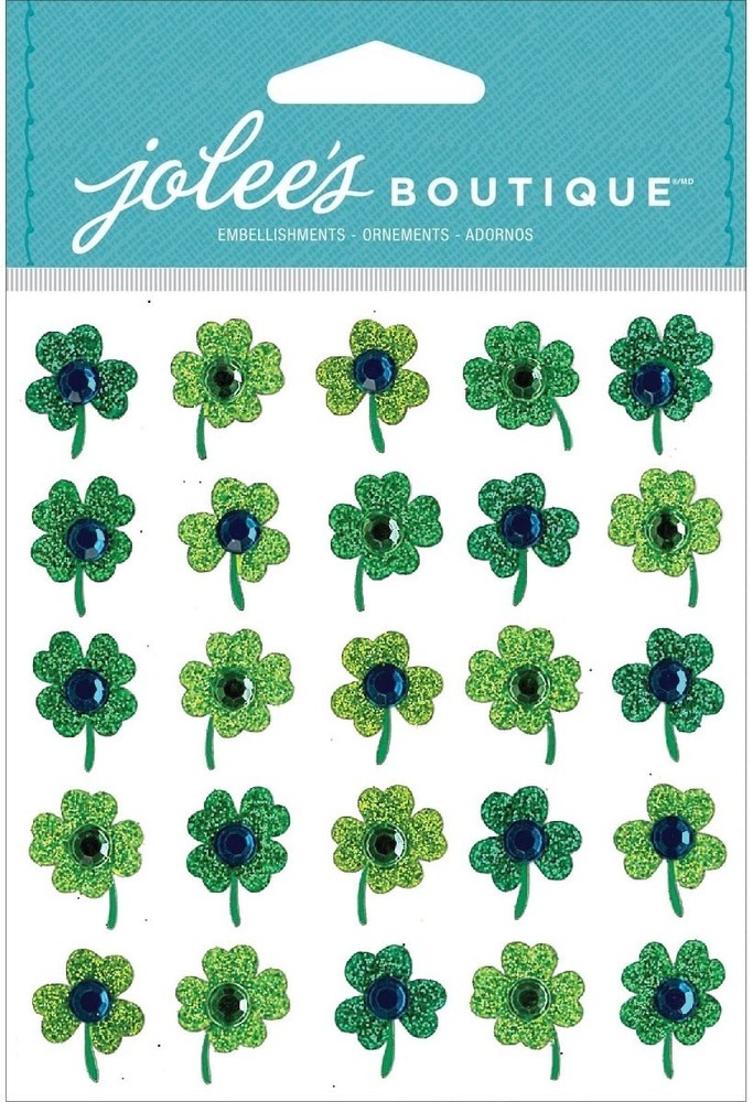 Clover Repeats, 3D scrapbook sticker – Jolees 20532