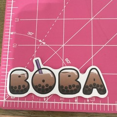 Boba Bubble Tea Scrapbooking Stickers Set, Multicolor Food & Drink (4 pcs)