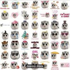 50 Cute Hamster Meme Stickers – Gerbil Guinea Pig