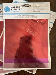 Martha Stewart Foil Transfer Sheets Lot of 4 Sets Metallic Sheen Tropical Colors