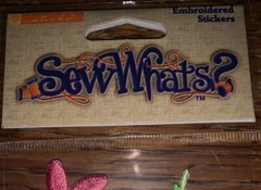 SEW WHATS Sticker Title EMBROIDERED ~ SPRING ~ Flower Beautiful 11″x3″ Scrapbook