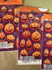 Jack O Lantern Halloween Stickers Pumpkin Google Eye Craft American Greetings