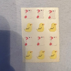 Vintage Rare Fuzzy Stickers from Sandylion and Hambly