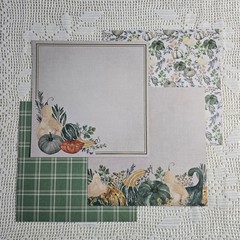 Give Thanks 12×12 Autumn Scrapbook Kit, Mixed Media Lot