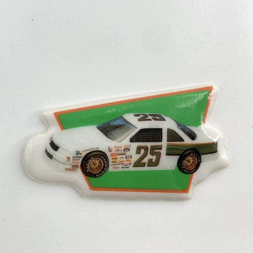 Vintage Puffy Stickers 1980s Ken Schrader NASCAR Race Car Collectible Sticker