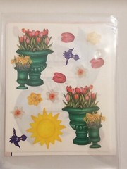 Vintage 2003 Creative Memories Spring Sensation Stickers 4 Block Sheets NIP/NOS
