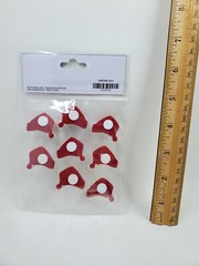 CR5 Lot Of 4 Christmas Embellishments Santa Hats Snowflakes Scrapbooking Lot E