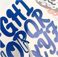 Alphabet Stickers 12Sheets Self Adhesive Vinyl Letter Number Stickers Decals DIY