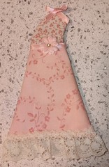 Lot Of 3 Handmade Dresses For Junk Journals scrapbooks shadow boxes Ornaments