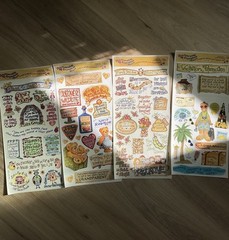 Stickers Lot Scrapbook 11 Sheets Iron-on Various Brands Teddy Girl Mom 5-Patches