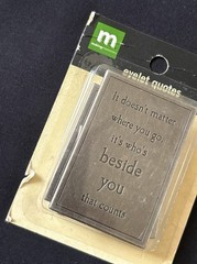 Making Memories Metal Eyelet Quotes Charms Scrapbooking Craft Lot Of 3 Packs NEW