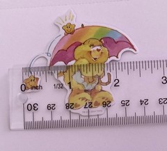 Care Bears Funshine Bear 2.5″ x 2.5″ Matte Sticker ~ Junk Journal Supplies