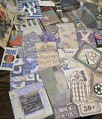 Lot Junk Journal Kit Paper Stickers Tickets Tags Labels Ephemera Cards Tags Book