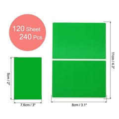 120 Sheet Label Stickers 3 x 2 Inch Rectangle Coding Labels for Office, Green