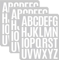 Vinyl Lettering Stickers – 12 Sheets, 312 Waterproof Letter Stickers for Crafts