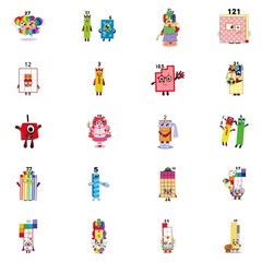 52pcs Early Education Puzzle Animation Stickers Pack, Aesthetic Vinyl Waterpr…