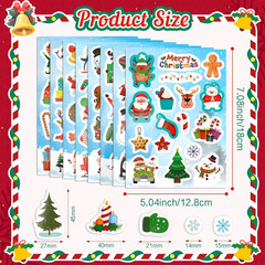 Christmas Stickers, Christmas Crafts Stickers, 432 PCS Self-Adhesive Winter Holi