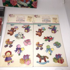 Vintage Sticker Lot It’s A Boy Girl Wedding NOS Westrim Crafts Memories Forever