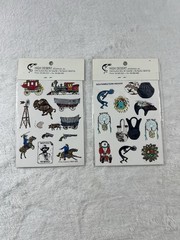 Sealed NIP Vintage High Desert Southwest Stickers – Foil Native Motif – Lot Of 2