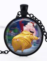 Sing Black Bezel Necklace 3