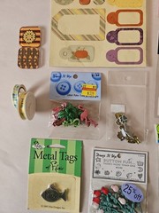 Assorted Scrapbooking Craft Bundle- Brads And Metal Tags