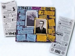 YEAR STICKERS Timeless Moments scrapbook IT TAKES TWO headlines facts 1900-2012