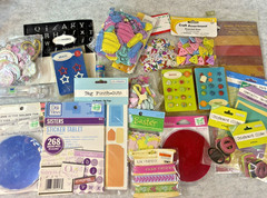Lot of Scrapbook Craft Supplies Stickers Embellishments Paper and More – 1.5 lbs