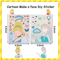 Princess Themed Stickers, 24PCS Make Your Own DIY Stickers for Crafts