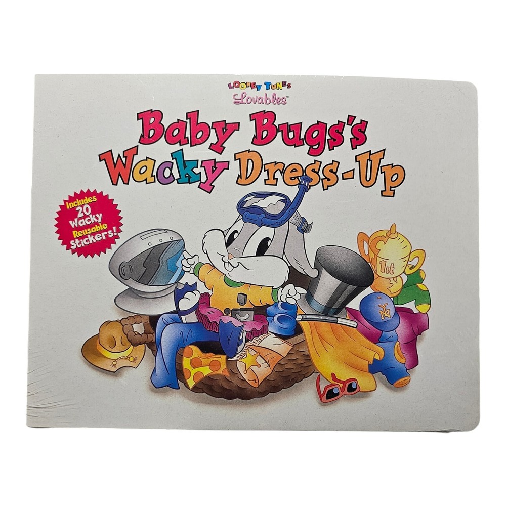 New Vintage Looney Tunes Lovables Baby Bug’s Wacky Dress up 20 Wacky Stickers