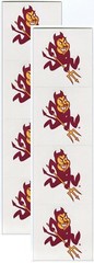 Arizona State University SUNDEVILS 8/pk NCAA Logo Scrapbook Stickers