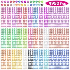 4950pcs Rhinestone Stickers – Self-Adhesive Gems for Crafts, Makeup & Decor – 30