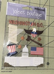 Jolee’s Boutique Destination Washington DC, 3D scrapbook stickers SJE012