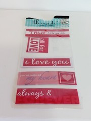 Lot of 5 Scrapbook Sticker Decoration Sheets Medical Movies Love Romance Hearts