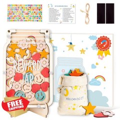SCHOLOX Magnetic Star Reward Jar Mix-pattern