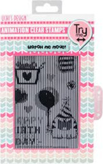 Uchi’s Design ANIMATION CLEAR STAMPS HAPPY BIRTHDAY clear rubber cling stamps