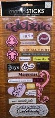 Mambi Sticks Family & Friends Celebrate Happy Love Memories Guy Girl Night 5×12”