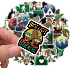 Sticker Bigfoot Sasquatch Legend Decal Vinyl Outdoors Pack Lot 50pcs (0018 #2)