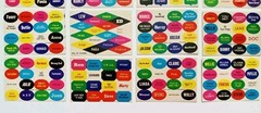 Vintage Sticker Card Lot Names Sayings Humor great for kids teens 1960s Lot 2