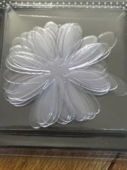 Lot Of 2 Heidi Swapp Ghost Shapes 12 Clear Acetate HEARTS & FLOWERS, Crafts, New