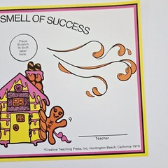 Vintage CTP 1977 Award Certificate and Scratch & Sniff Sticker GINGERBREAD Scent