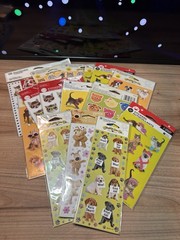 Huge Animal Sticker Lot 15 Packs Dogs Cats Puppies Kittens Reward