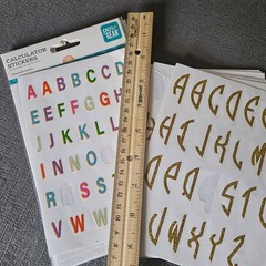 Huge Scrapbooking Stickers Alphabet Letters Assorted Lot