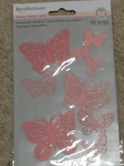Butterflies embellishments mixed lot 6 pack