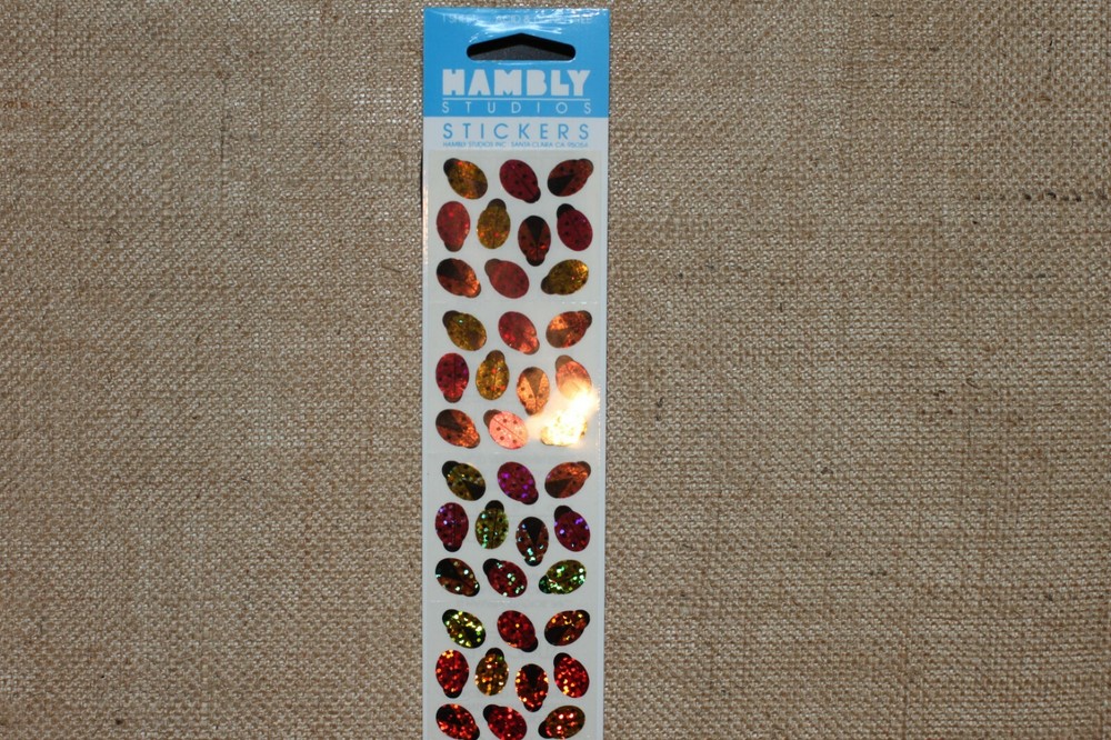 HAMBLY STUDIOS PRISMATIC STICKERS -MICRO LADY BUGS