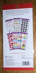 Sticko Valentines Love Cupid Hearts Hugs & Kisses Red Glittery Scrapbook Sticker