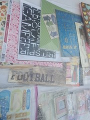 Huge Scrapbooking Card Making Craft Supplies Paper Stickers Embellishment Lot