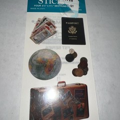 Vacation Travel Theme Scrapbook Stickers/Embellishments Sealed 3 Pack/220+ Pcs